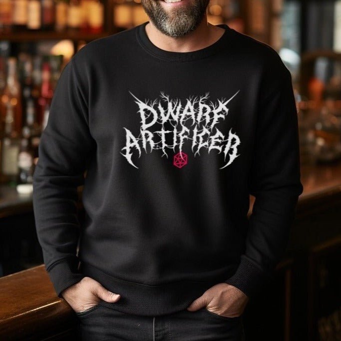 Dwarf Artificer Crew Sweater – Dungeons & Dragons Inspired RPG Apparel - Stealth Check Co