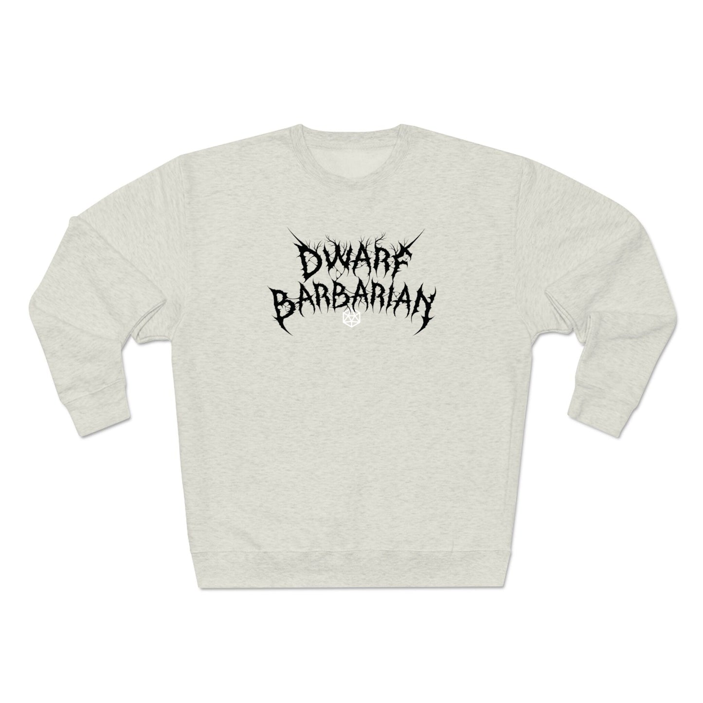 Dwarf Barbarian Crew Sweater – Dungeons & Dragons Inspired RPG Apparel - Stealth Check Co