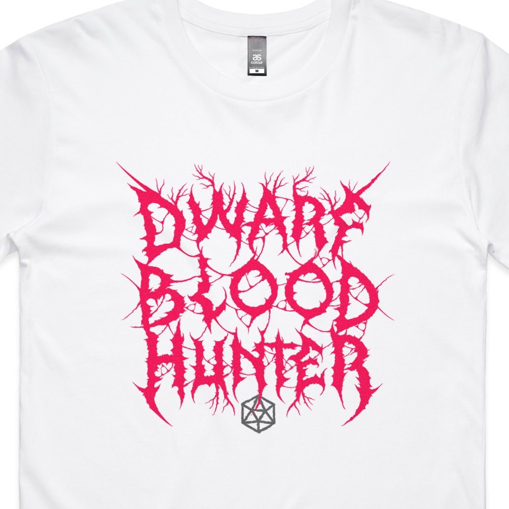 Dwarf Blood Hunter T-Shirt – Dungeons & Dragons Inspired RPG Apparel - Stealth Check Co