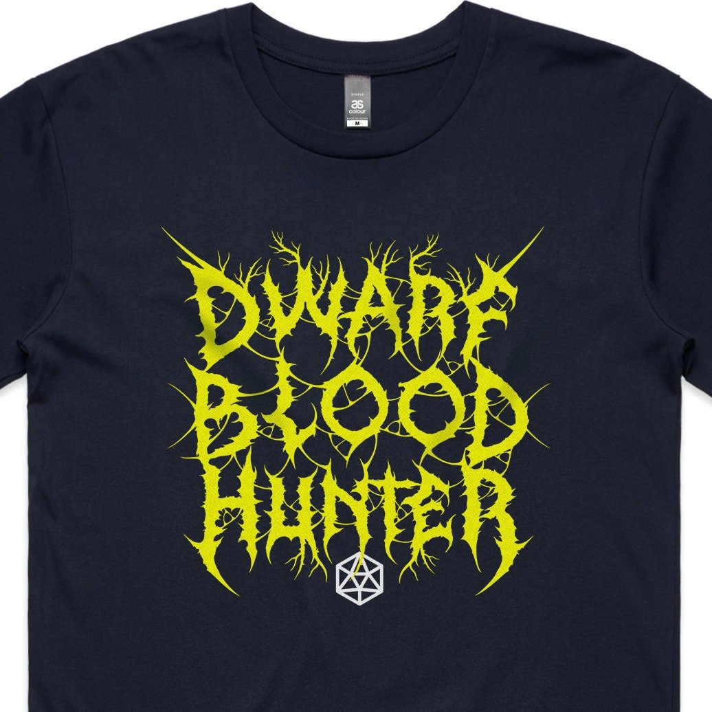 Dwarf Blood Hunter T-Shirt – Dungeons & Dragons Inspired RPG Apparel - Stealth Check Co