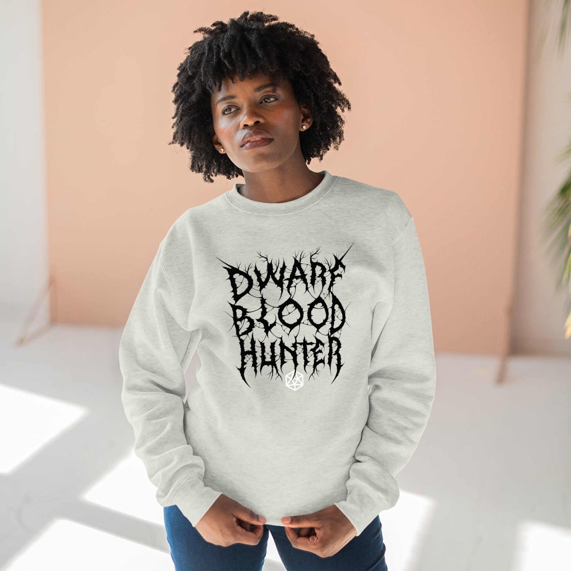 Dwarf BloodHunter Crew Sweater – Dungeons & Dragons Inspired RPG Apparel - Stealth Check Co