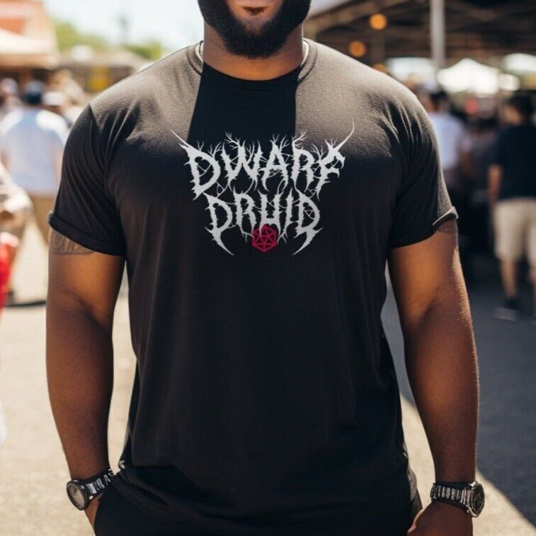 Dwarf Druid T-Shirt – Dungeons & Dragons Inspired RPG Apparel - Stealth Check Co