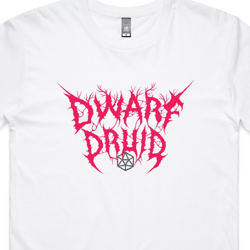 Dwarf Druid T-Shirt – Dungeons & Dragons Inspired RPG Apparel - Stealth Check Co