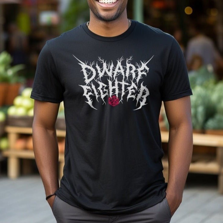 Dwarf Fighter T-Shirt – Dungeons & Dragons Inspired RPG Apparel - Stealth Check Co