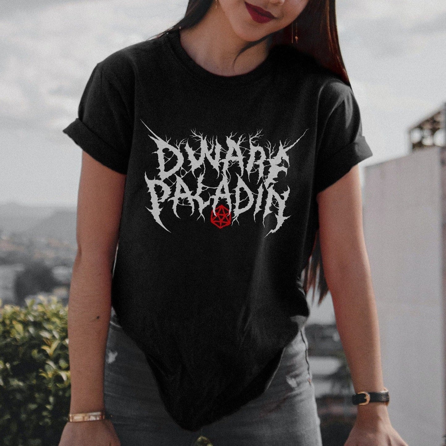 Dwarf Paladin T-Shirt – Dungeons & Dragons Inspired RPG Apparel - Stealth Check Co