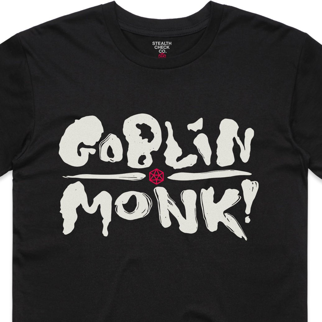 Goblin Monk T-Shirt – Dungeons & Dragons Inspired RPG Apparel - Stealth Check Co