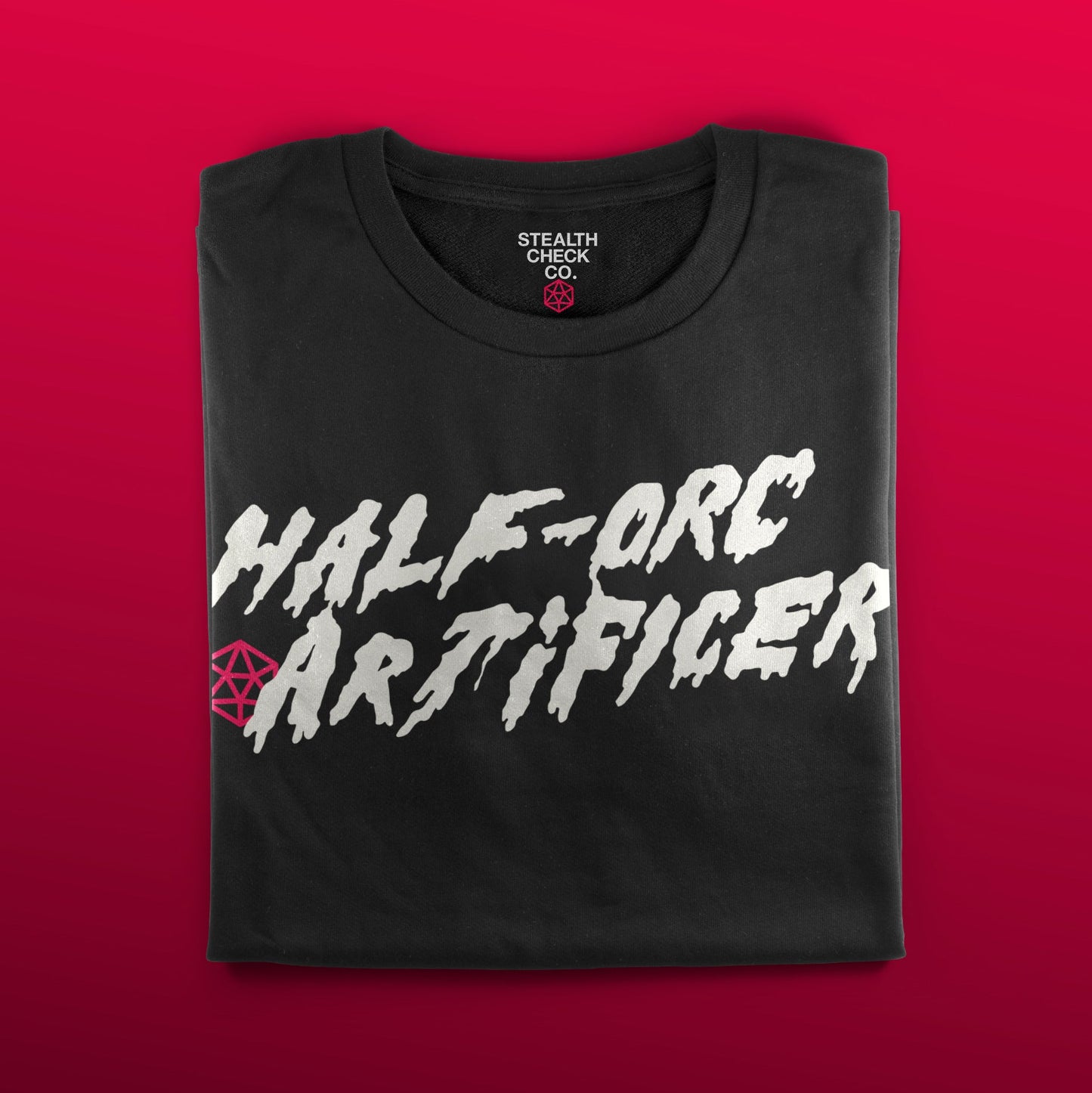 Half-Orc Artificer T-Shirt - Dungeons & Dragons Inspired RPG Apparel - Stealth Check Co