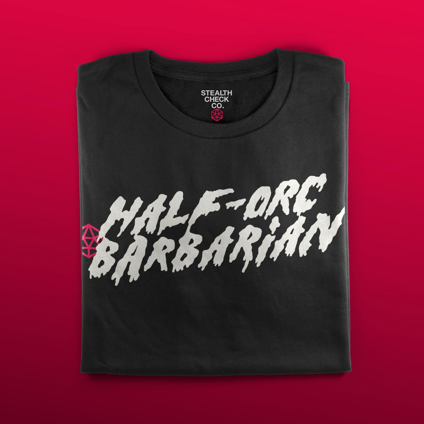 Half-Orc Barbarian T-Shirt - Dungeons & Dragons Inspired RPG Apparel - Stealth Check Co