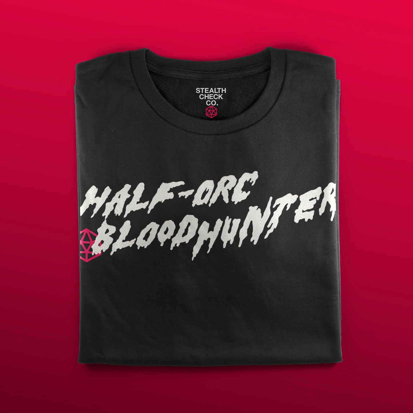 Half-Orc Blood Hunter T-Shirt - Dungeons & Dragons Inspired RPG Apparel - Stealth Check Co