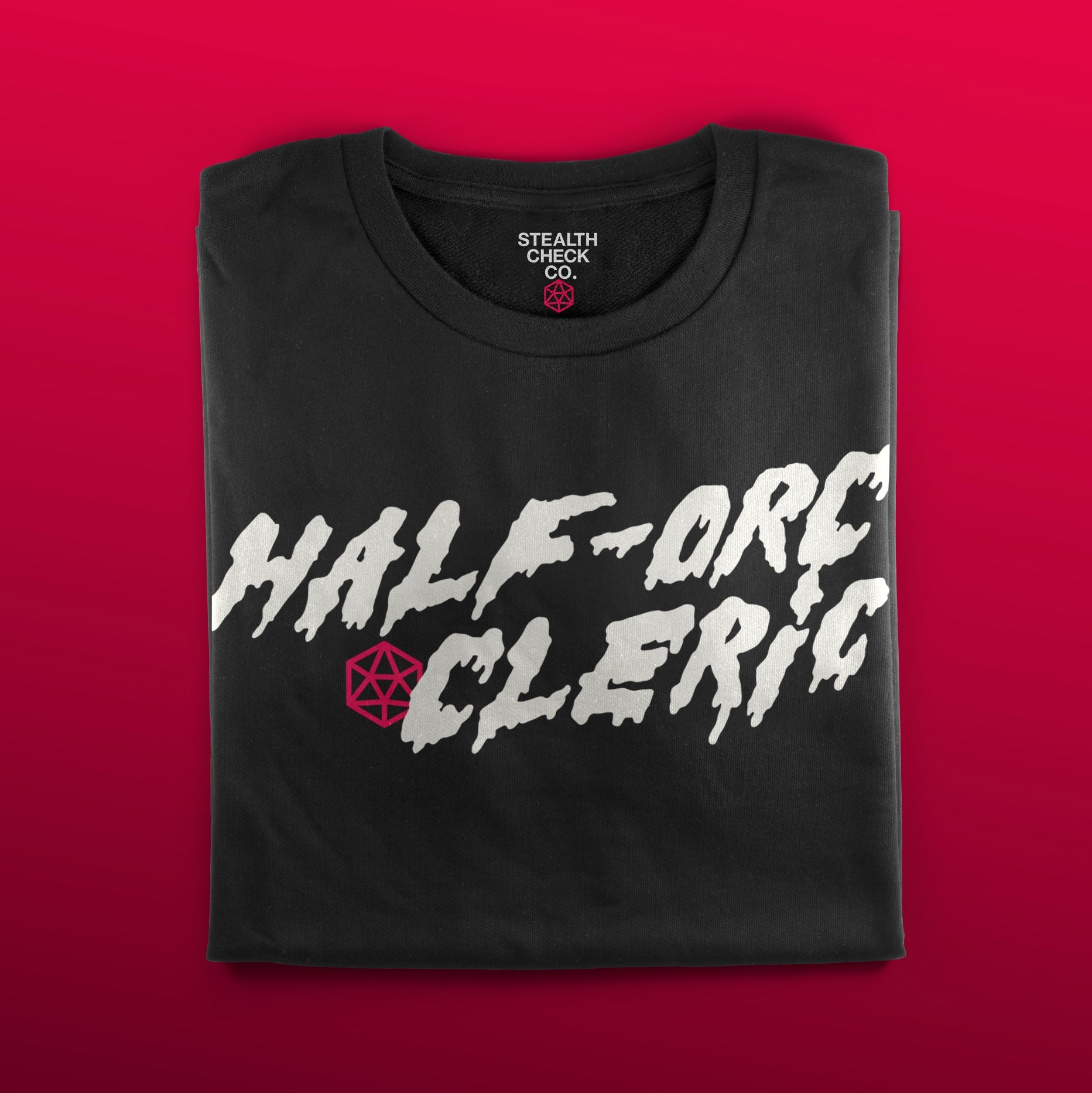 Half-Orc Cleric T-Shirt - Dungeons & Dragons Inspired RPG Apparel - Stealth Check Co