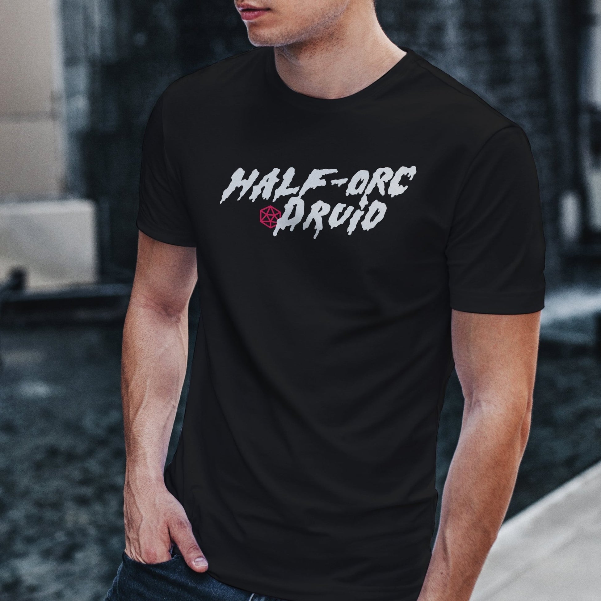 Half-Orc Druid T-Shirt - Dungeons & Dragons Inspired RPG Apparel - Stealth Check Co