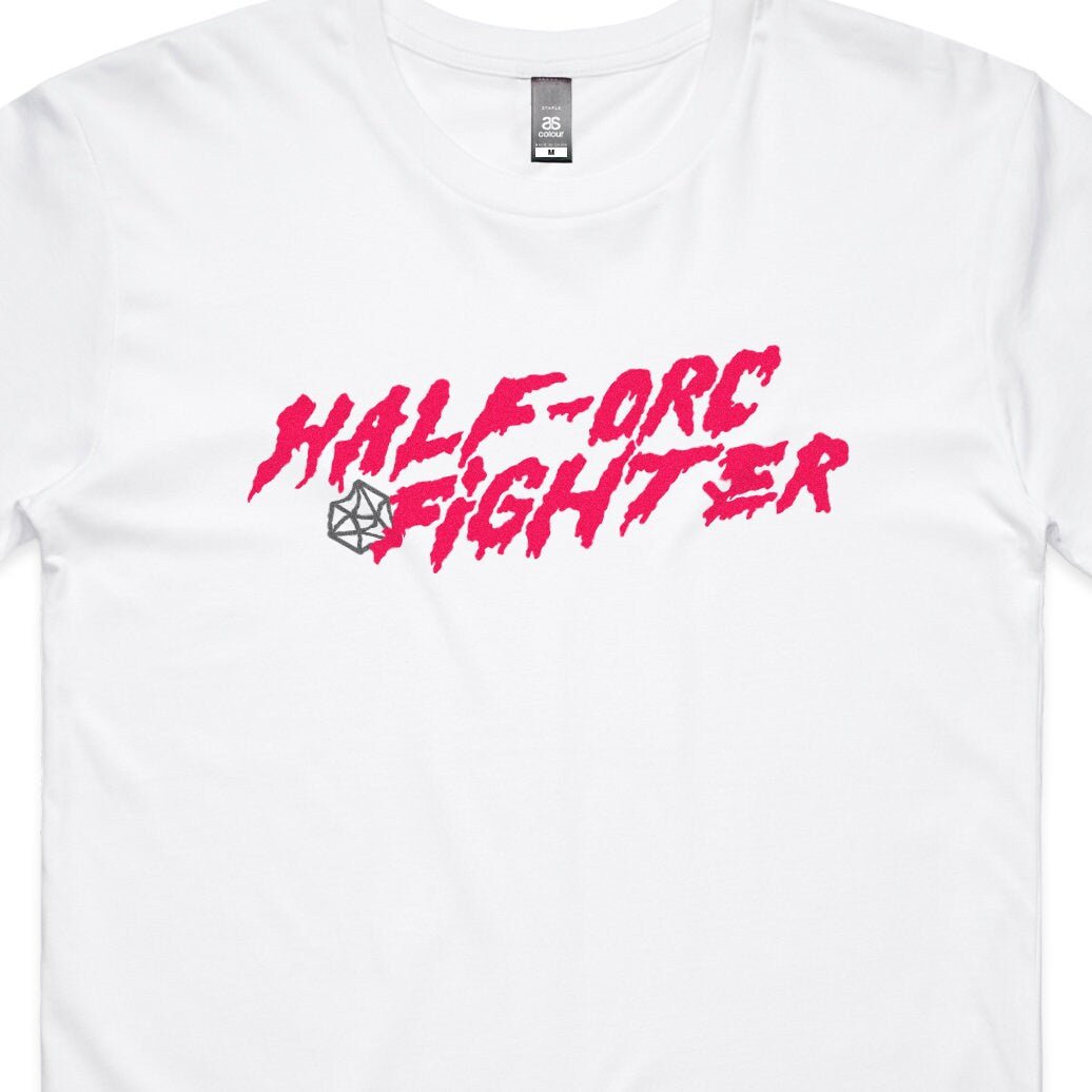 Half-Orc Fighter T-Shirt - Dungeons & Dragons Inspired RPG Apparel - Stealth Check Co