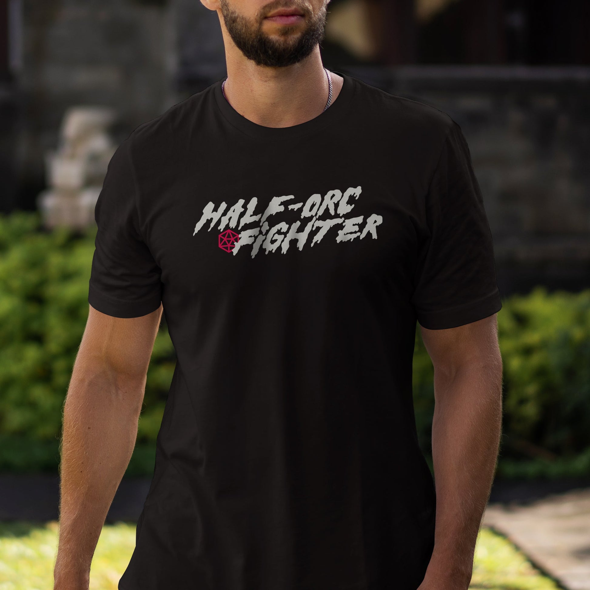 Half-Orc Fighter T-Shirt - Dungeons & Dragons Inspired RPG Apparel - Stealth Check Co