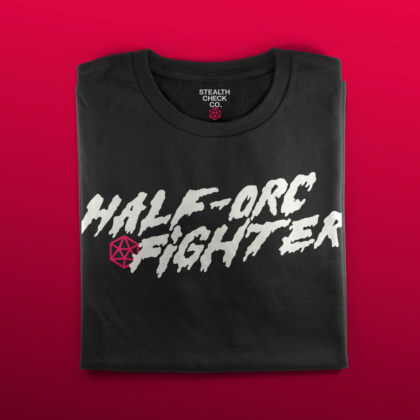 Half-Orc Fighter T-Shirt - Dungeons & Dragons Inspired RPG Apparel - Stealth Check Co