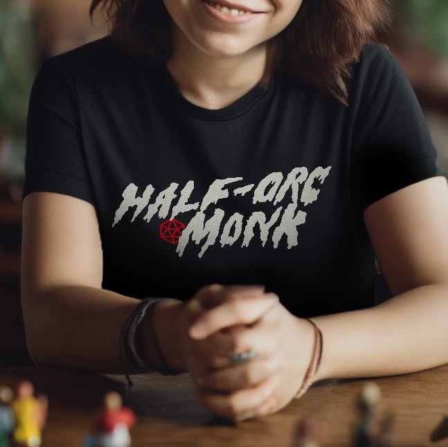 Half-Orc Monk T-Shirt - Dungeons & Dragons Inspired RPG Apparel - Stealth Check Co