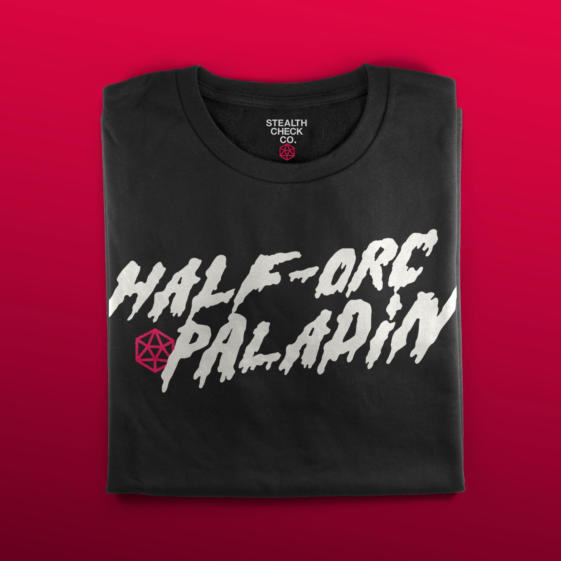 Half-Orc Paladin T-Shirt - Dungeons & Dragons Inspired RPG Apparel - Stealth Check Co