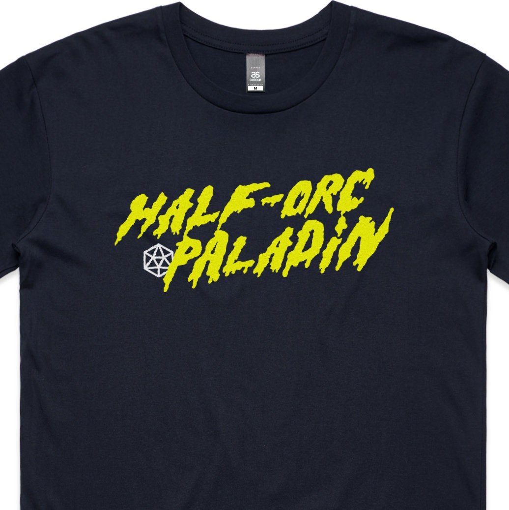 Half-Orc Paladin T-Shirt - Dungeons & Dragons Inspired RPG Apparel - Stealth Check Co