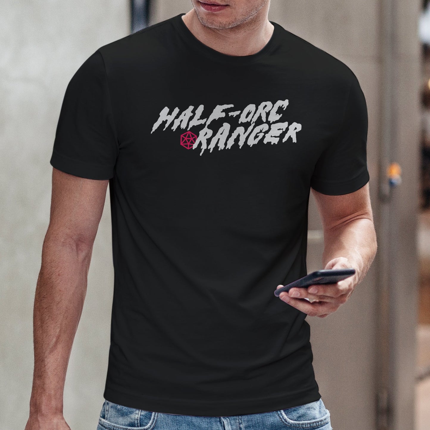 Half-Orc Ranger T-Shirt - Dungeons & Dragons Inspired RPG Apparel - Stealth Check Co