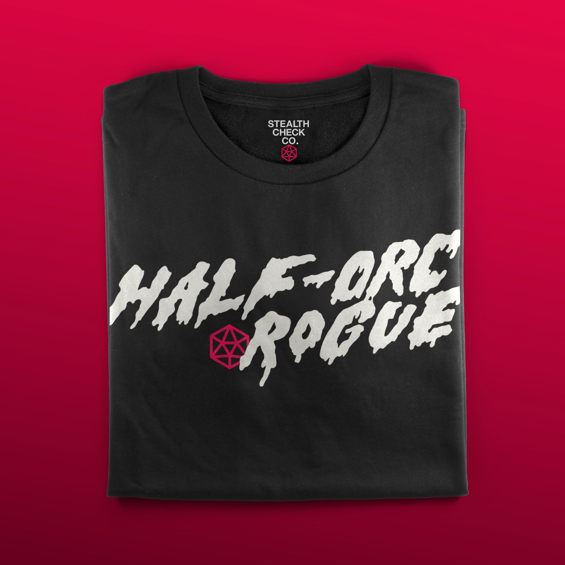 Half-Orc Rogue T-Shirt - Dungeons & Dragons Inspired RPG Apparel - Stealth Check Co