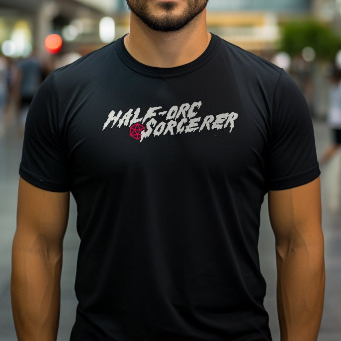 Half-Orc Sorcerer T-Shirt - Dungeons & Dragons Inspired RPG Apparel - Stealth Check Co