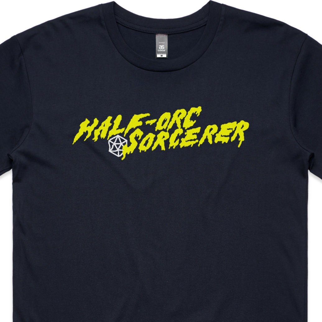 Half-Orc Sorcerer T-Shirt - Dungeons & Dragons Inspired RPG Apparel - Stealth Check Co