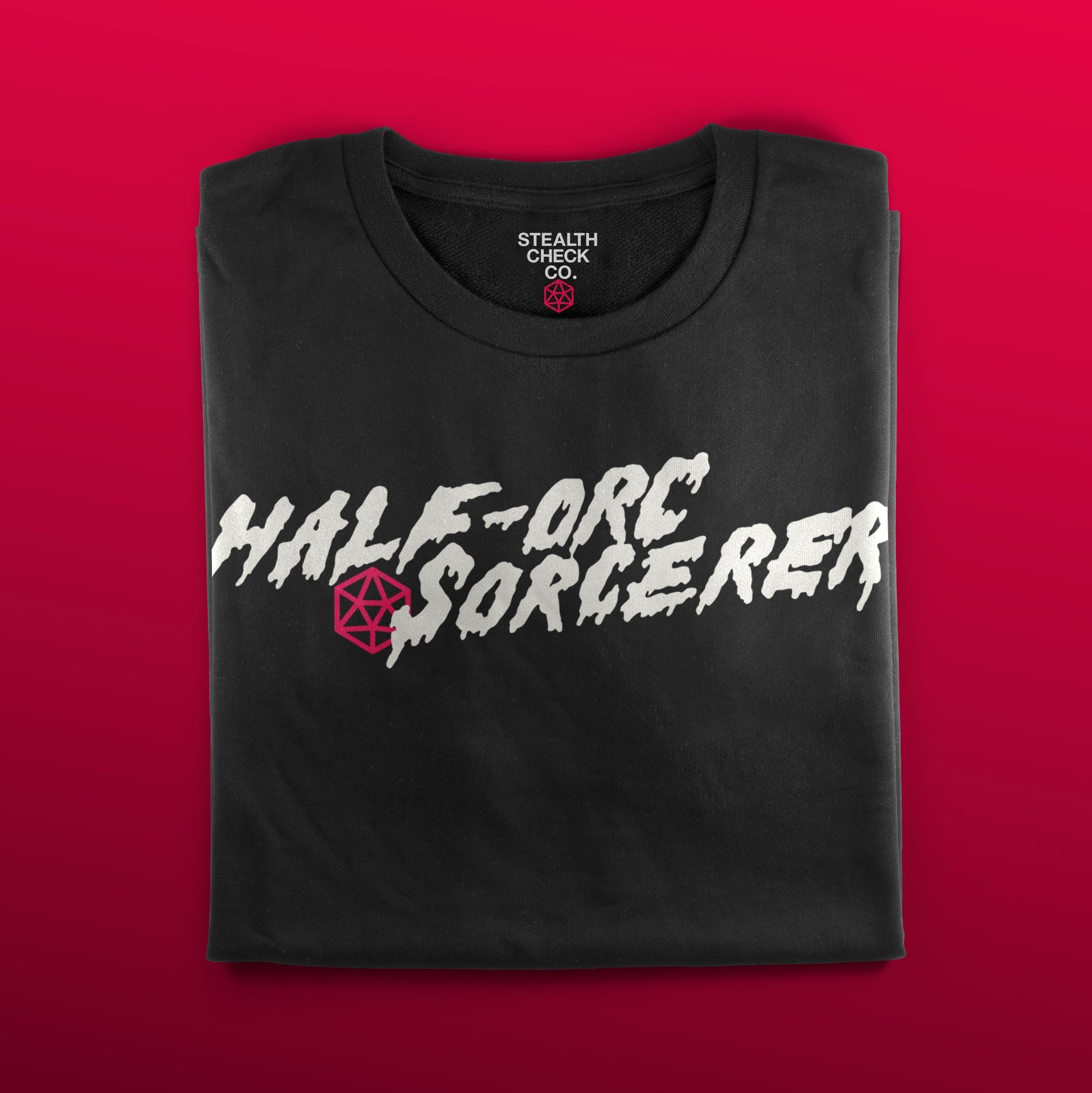 Half-Orc Sorcerer T-Shirt - Dungeons & Dragons Inspired RPG Apparel - Stealth Check Co