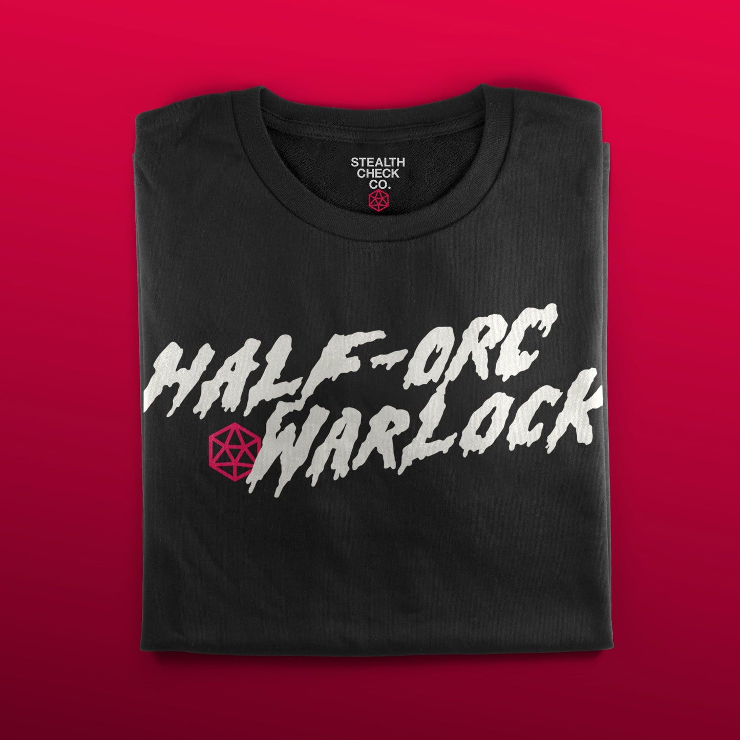 Half-Orc Warlock T-Shirt - Dungeons & Dragons Inspired RPG Apparel - Stealth Check Co