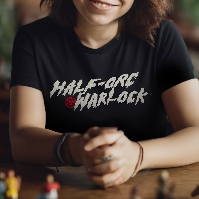 Half-Orc Warlock T-Shirt - Dungeons & Dragons Inspired RPG Apparel - Stealth Check Co