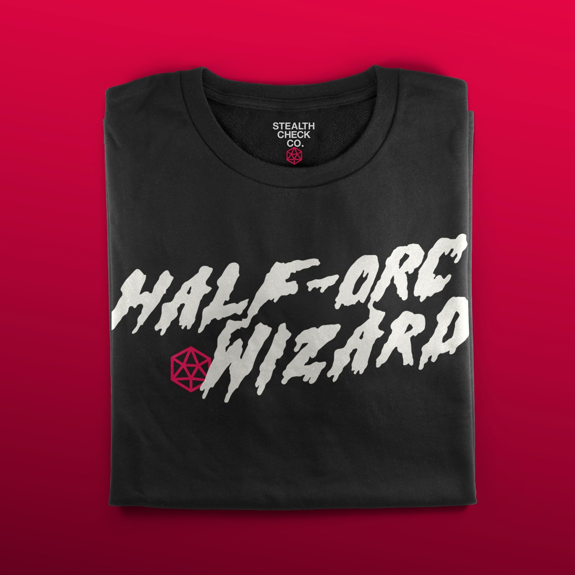 Half-Orc Wizard T-Shirt - Dungeons & Dragons Inspired RPG Apparel - Stealth Check Co