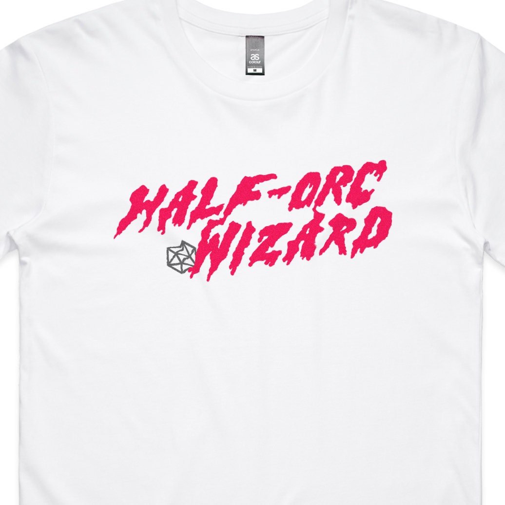 Half-Orc Wizard T-Shirt - Dungeons & Dragons Inspired RPG Apparel - Stealth Check Co