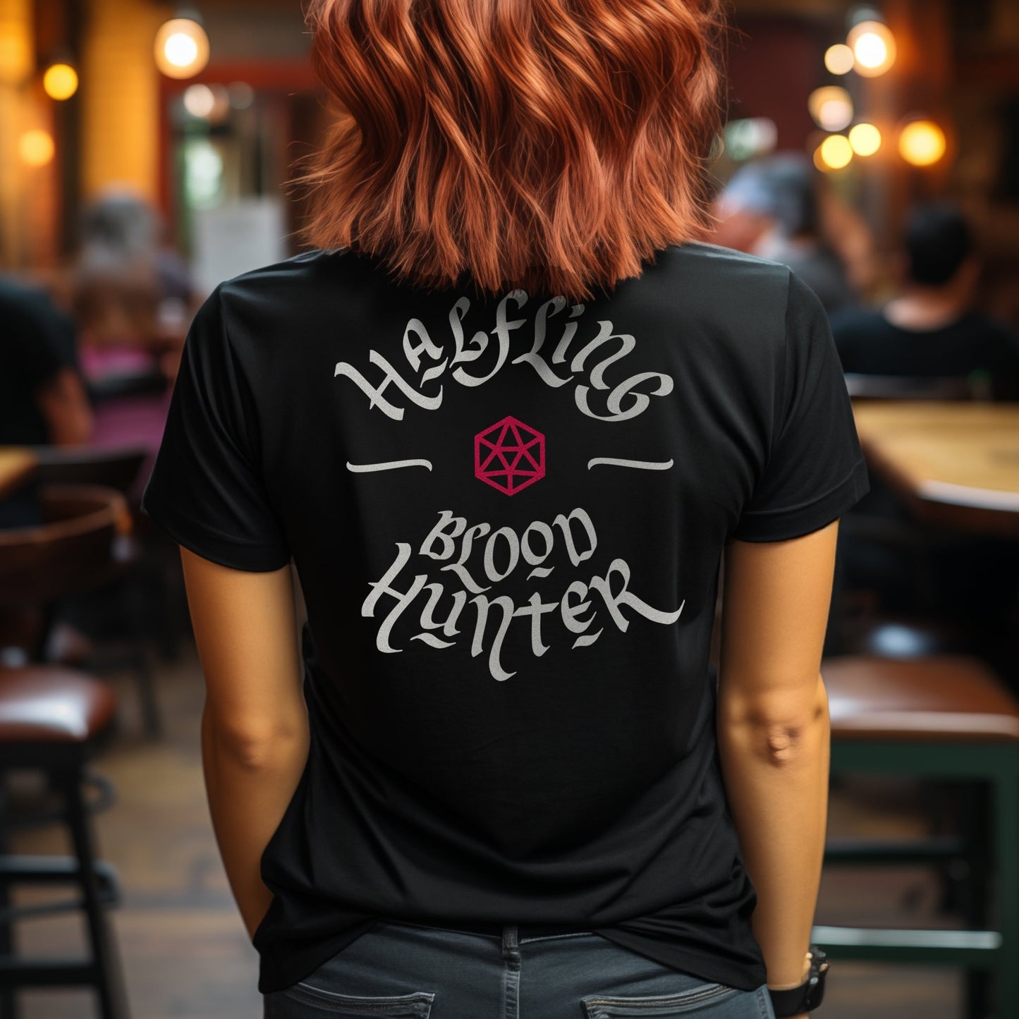 Halfling Blood Hunter T-Shirt – Dungeons & Dragons Inspired RPG Apparel - Stealth Check Co