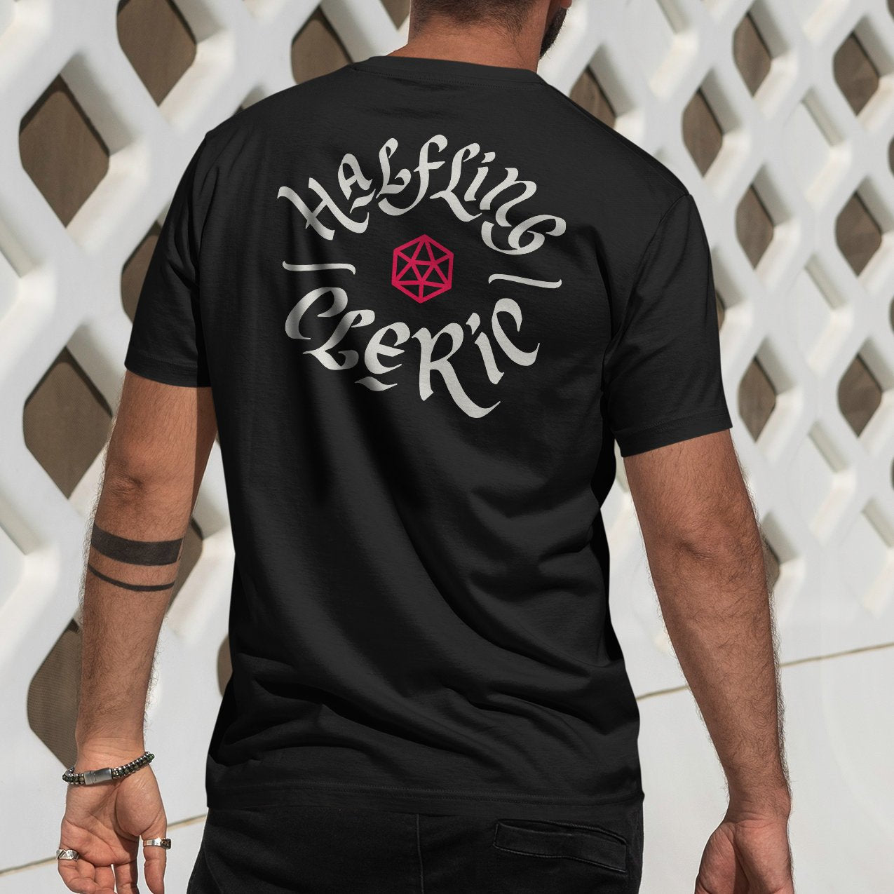 Halfling Cleric T-Shirt – Dungeons & Dragons Inspired RPG Apparel - Stealth Check Co