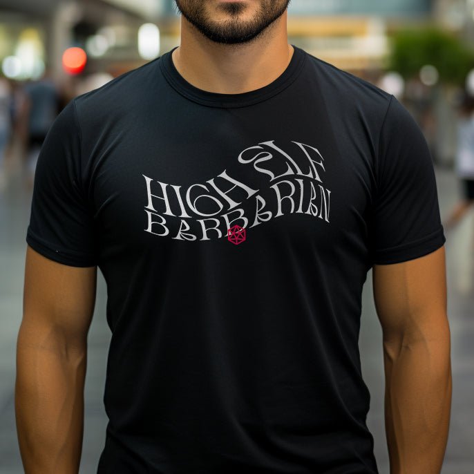 High Elf Barbarian T-Shirt – Dungeons & Dragons Inspired RPG Apparel - Stealth Check Co