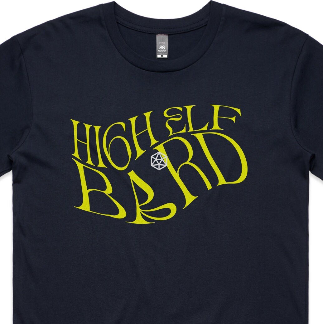 High Elf Bard T-Shirt – Dungeons & Dragons Inspired RPG Apparel - Stealth Check Co