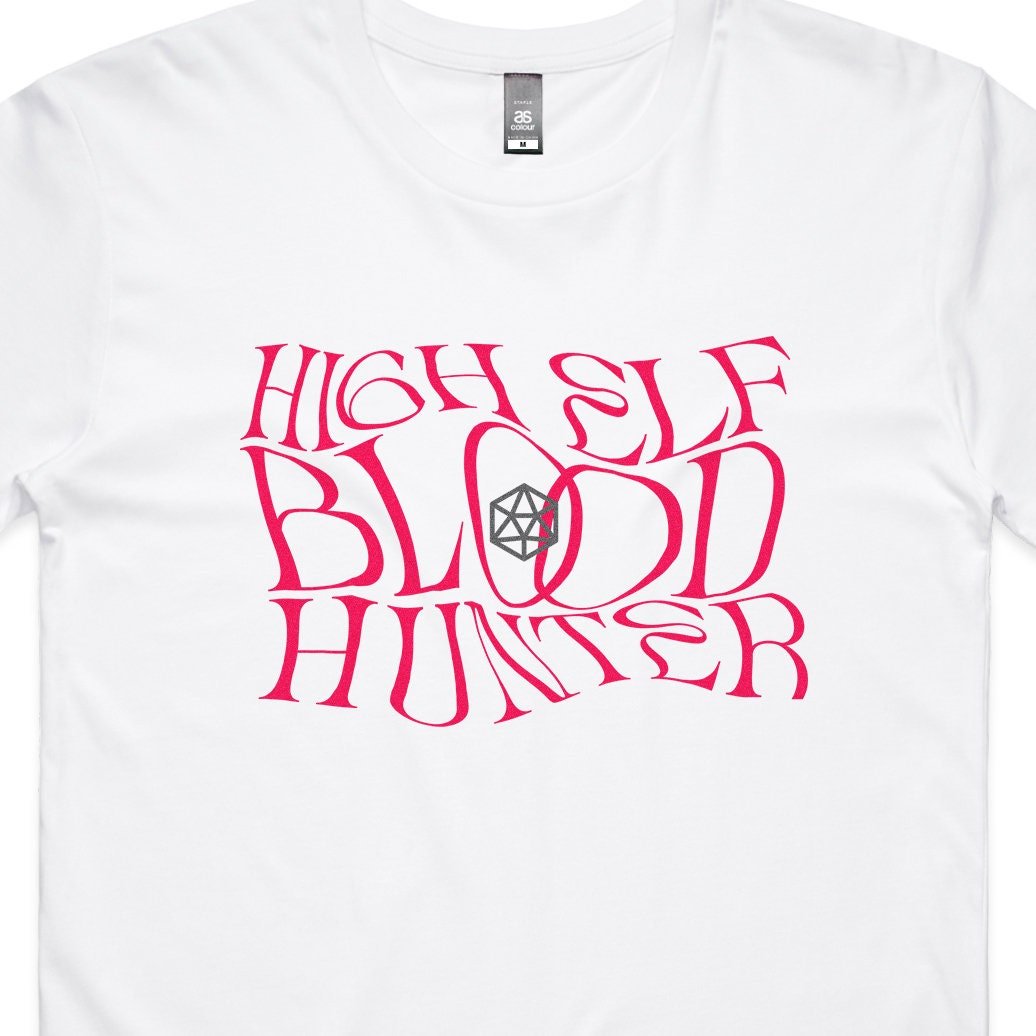 High Elf Blood Hunter T-Shirt – Dungeons & Dragons Inspired RPG Apparel - Stealth Check Co