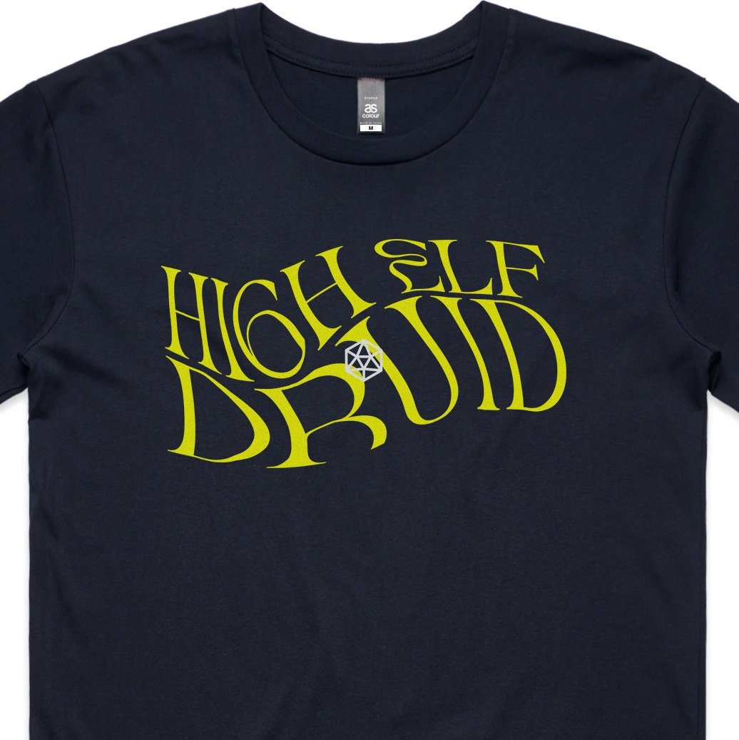 High Elf Druid T-Shirt – Dungeons & Dragons Inspired RPG Apparel - Stealth Check Co