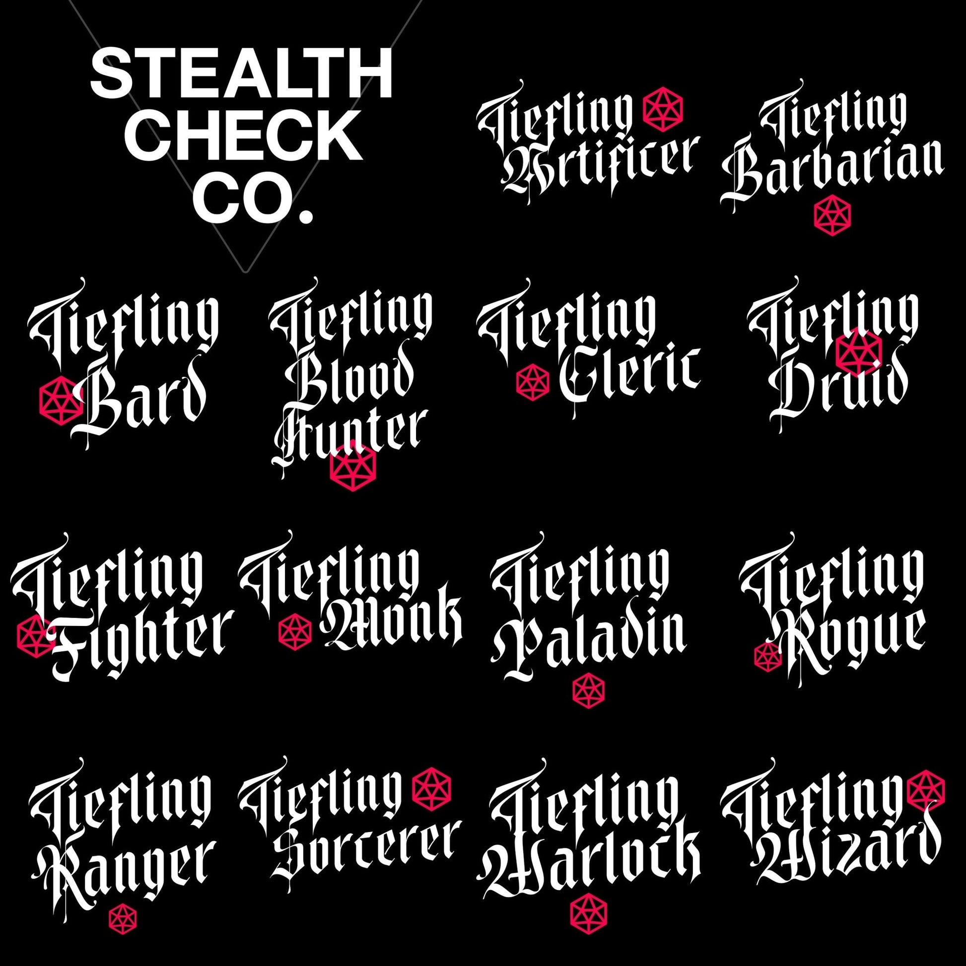 Tiefling Blood Hunter TTRPG Shirt | DnD-Inspired Character Gear - Stealth Check Co